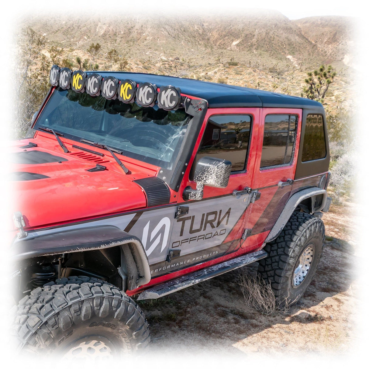 Fastback Hard Top for 2007 - 2018 Jeep JKU | w/ Removable Targa Panel - Turn Offroad
