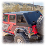 Fastback Hard Top for 2007 - 2018 Jeep JKU | w/ Removable Targa Panel - Turn Offroad