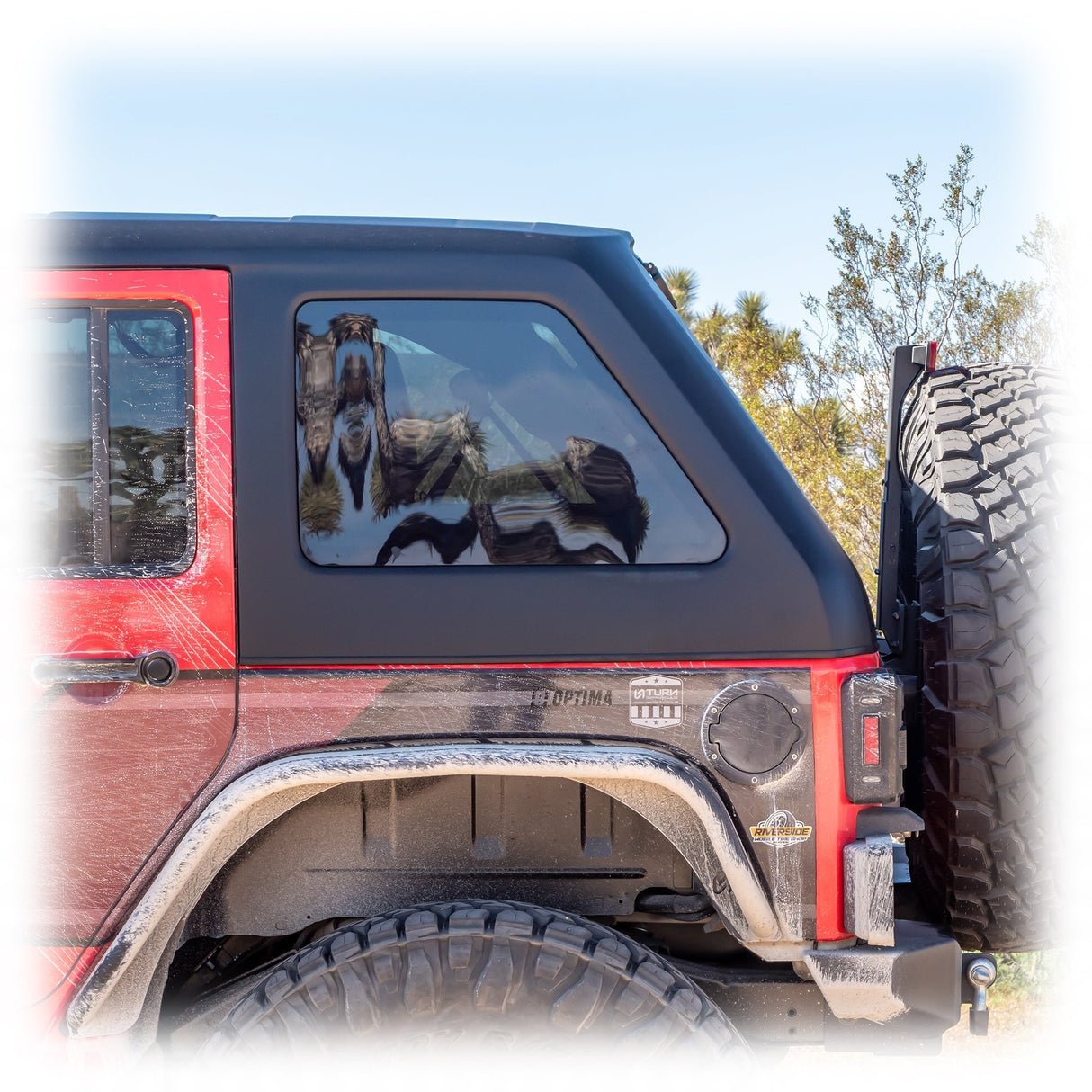 Fastback Hard Top for 2007 - 2018 Jeep JKU | w/ Removable Targa Panel - Turn Offroad