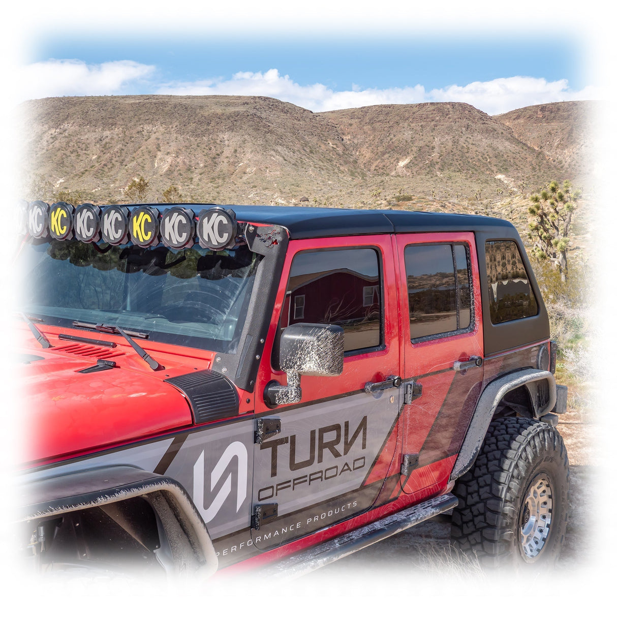 Fastback Hard Top for 2007 - 2018 Jeep JKU | w/ Removable Targa Panel - Turn Offroad