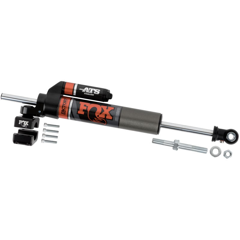 Fox 2007+ Jeep JK 2.0 Factory Series ATS Steering Stabilizer 22.15in Ext L - Orange Heritage Logo