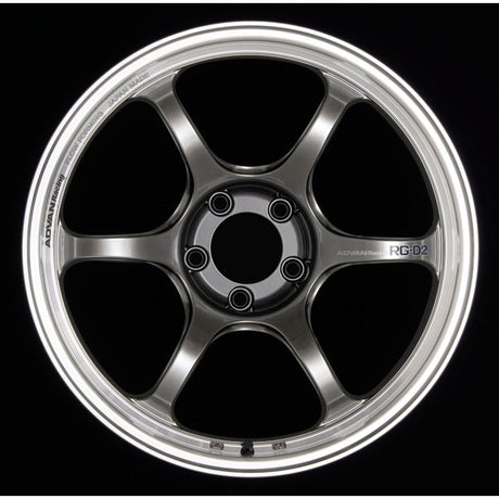 Advan RG-D2 17x8.5 +31 5-114.3 Machining & Racing Hyper Black Wheel