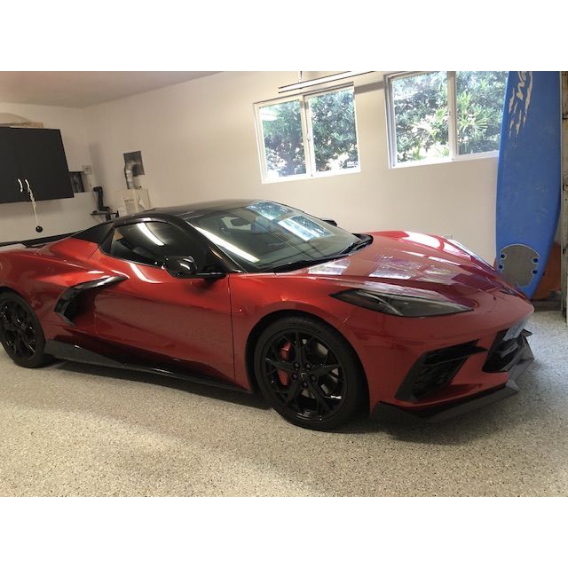 2020-2023 Chevrolet C8 Corvette - 5VM FRONT SPLITTER (2-PIECE VERSION) & SIDE SKIRTS