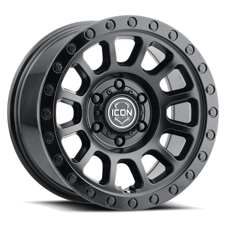 ICON Hulse 17X8.5 - 6X5.5 0mm Offset 4.75in BS Double Black