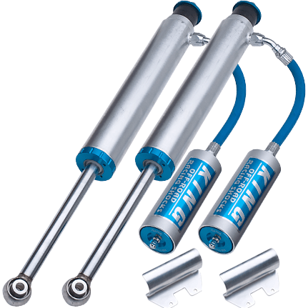 King Shocks 2005+ Toyota Tacoma (6 Lug) Rear 2.5 Dia Remote Reservoir Shock w/Adjuster (Pair)