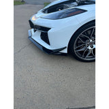 2023-2025 Chevrolet Corvette C8 Z06 Z07 Carbon Fiber Front Splitter With Canards