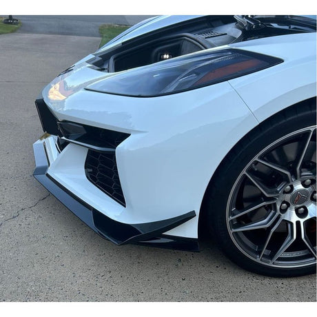 2023-2026 Chevrolet Corvette C8 Z06 Z07 Carbon Fiber Front Splitter With Canards