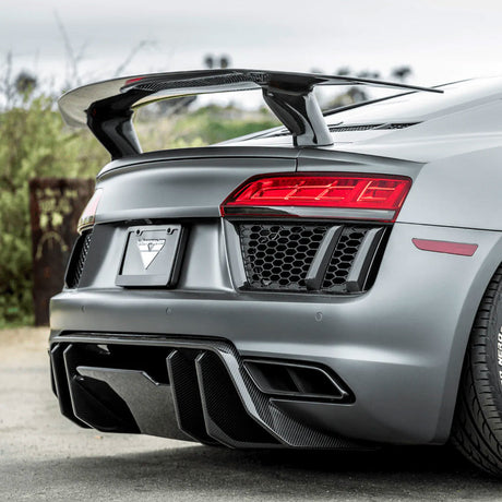 Audi R8 Carbon Fiber Wing - Vorsteiner Wheels  - Aero - [tags]