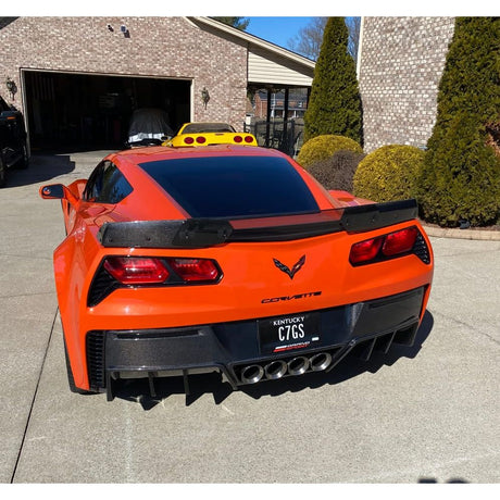 Corvette C7 GM Factory Package Carbon Fiber Rear Bumper Diffuser