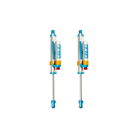 King Shocks 2005+ Ford F-250/F-350 4WD Rear 2.5 Dia Piggy Hose Reservoir Shock w/Adjuster (Pair)