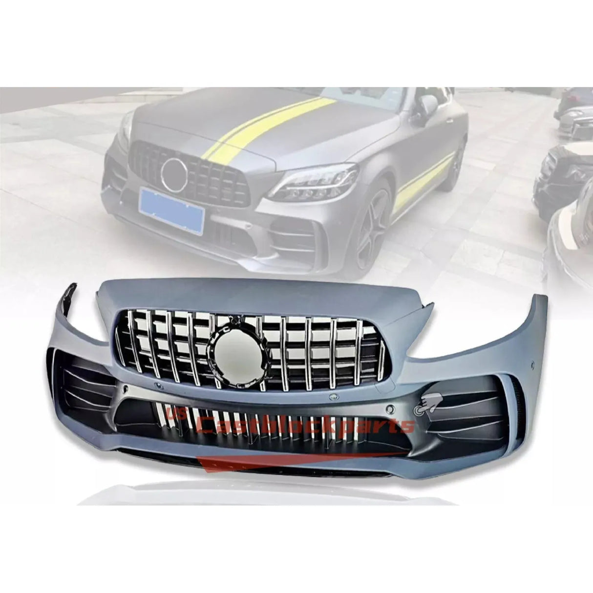 2015-2018 Mercedes Benz C-Class GTR Style Front Bumper