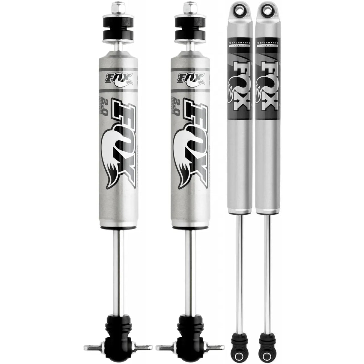 FOX Performance 2.0 Front Rear Shocks 99-06 Silverado Sierra 1500 RWD 0-1" Lift