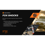 Fox 2.0 Performance Series Shocks Set for 2018-2024 Jeep Wrangler JL 4WD RWD