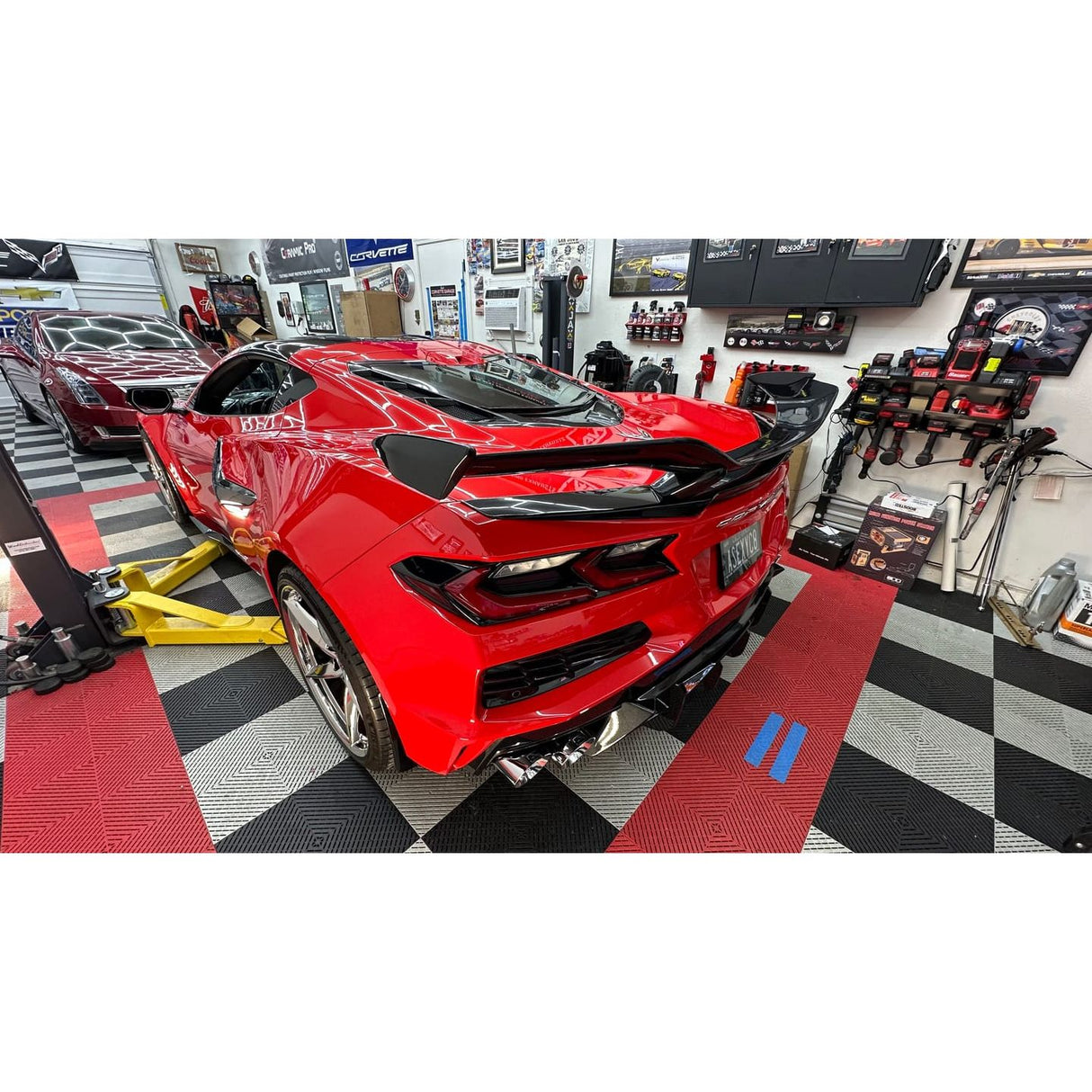 2020+ Chevrolet Corvette C8 - Z07 Style High Wing Carbon Flash