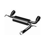 MagnaFlow 07-17 Jeep Wrangler JK 3.8/3.6L Dual Split Rear Exit Black Axle-Back Exhaust