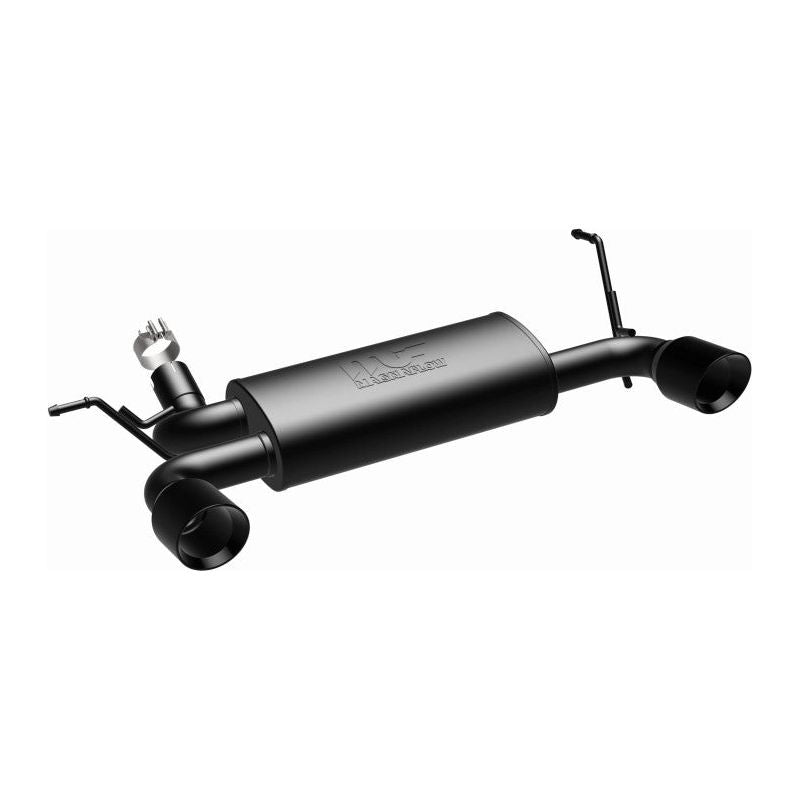 MagnaFlow 07-17 Jeep Wrangler JK 3.8/3.6L Dual Split Rear Exit Black Axle-Back Exhaust