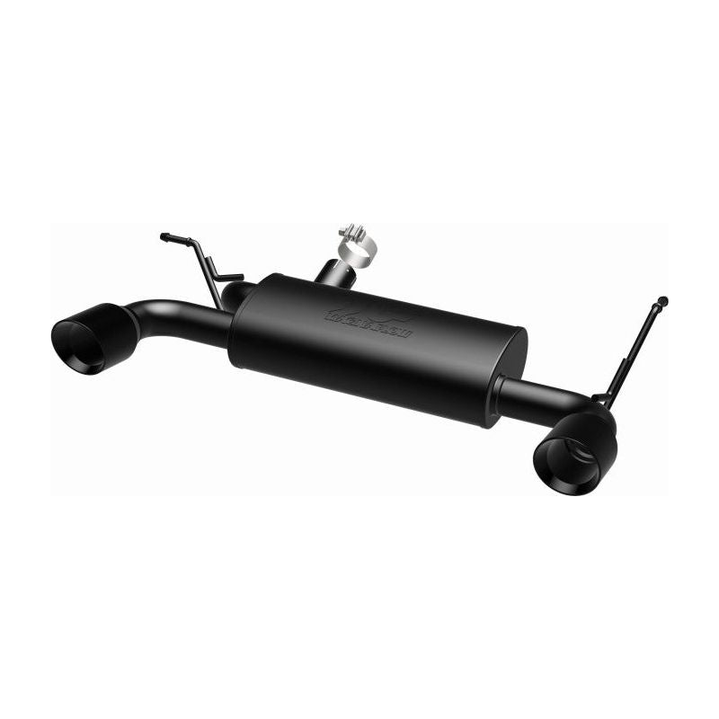 MagnaFlow 07-17 Jeep Wrangler JK 3.8/3.6L Dual Split Rear Exit Black Axle-Back Exhaust