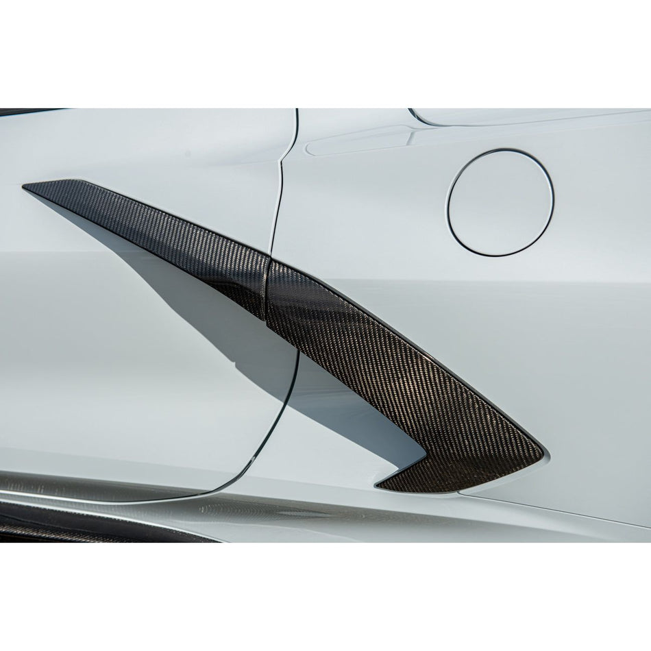 2020+ Chevrolet Corvette C8 - Carbon Fiber side door garnish