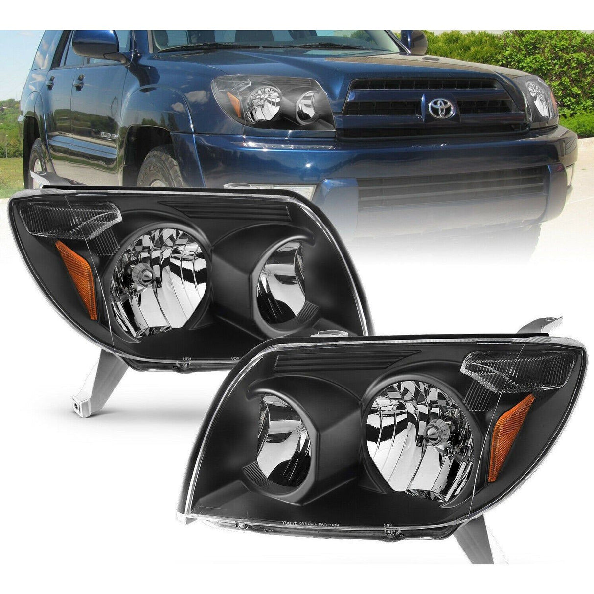 2003-2005 Toyota 4Runner | Black Headlights - Truck Accessories Guy