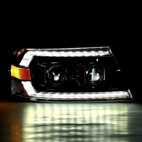2004-2008 Ford F150 | AlphaRex PRO-Series Projector Headlights Alpha-Black - Truck Accessories Guy