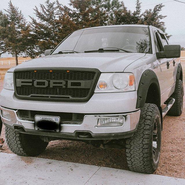 2004-2008 Ford F150 | Raptor Style Grille Black - Truck Accessories Guy