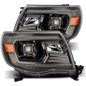 2005-2011 Toyota Tacoma | AlphaRex PRO-Series Projector Headlights Alpha-Black - Truck Accessories Guy