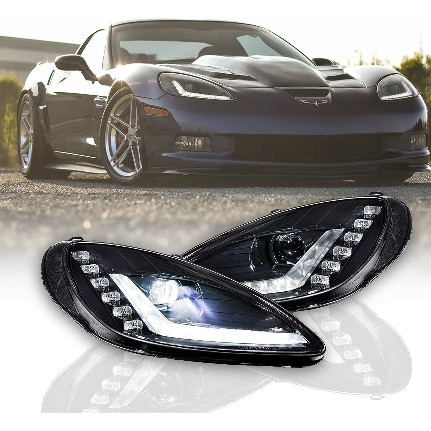 2005-2013 Chevrolet Corvette | Morimoto XB LED Headlights, Plug and Play Headlight Housing Upgrade (Gen 2) - TAG Motorsports