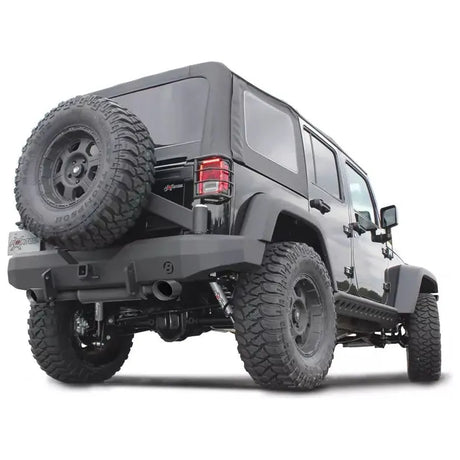 2007-2017 Jeep Wrangler JK | MF Series Black Axle-Back System - Truck Accessories Guy