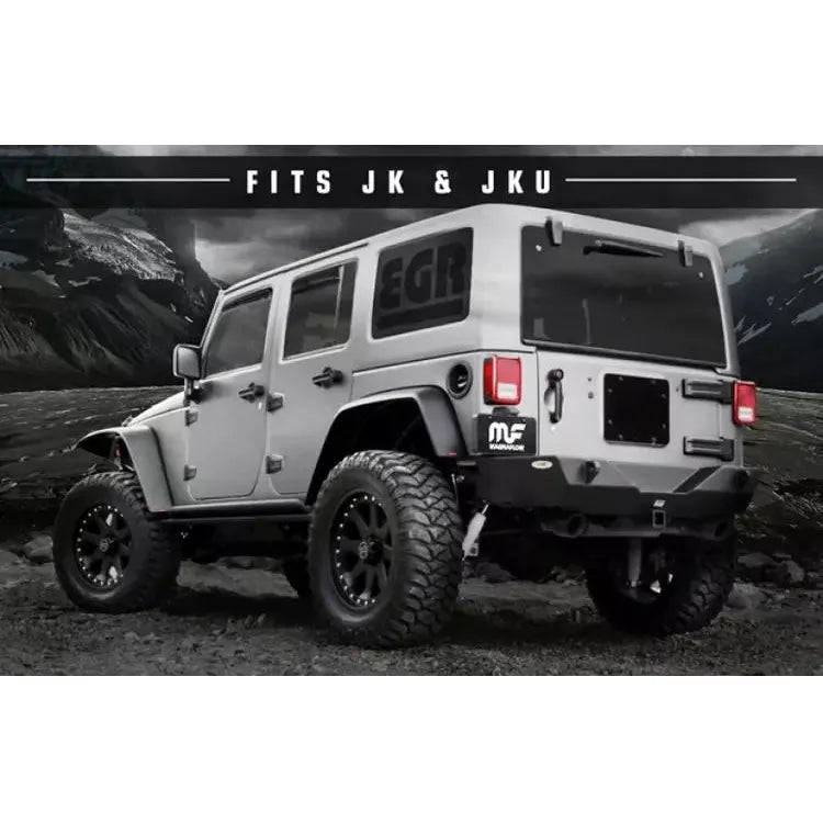 2007-2017 Jeep Wrangler JK | MF Series Black Axle-Back System - Truck Accessories Guy