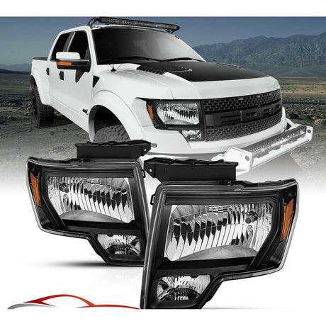 2009-2014 Ford F150 | Headlights Black - Truck Accessories Guy