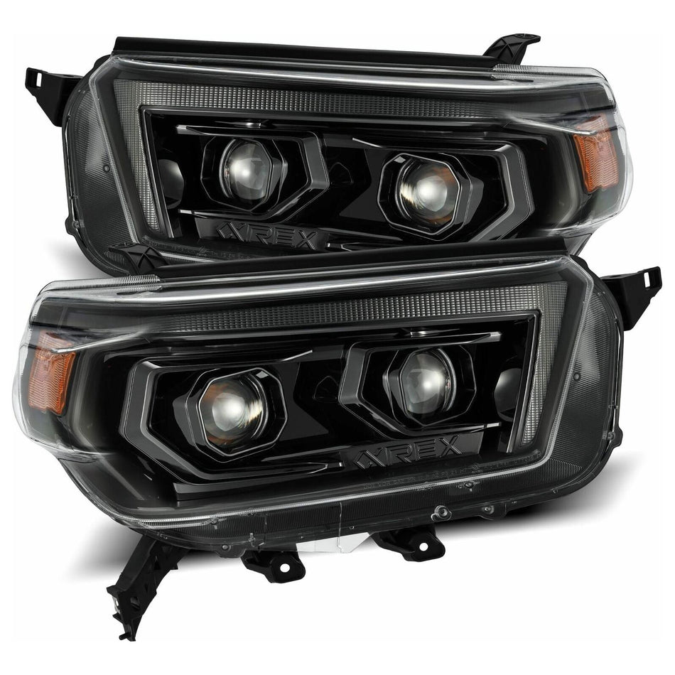 2010-2013 Toyota 4Runner | AlphaRex PRO-Series Projector Headlights Alpha-Black - Truck Accessories Guy