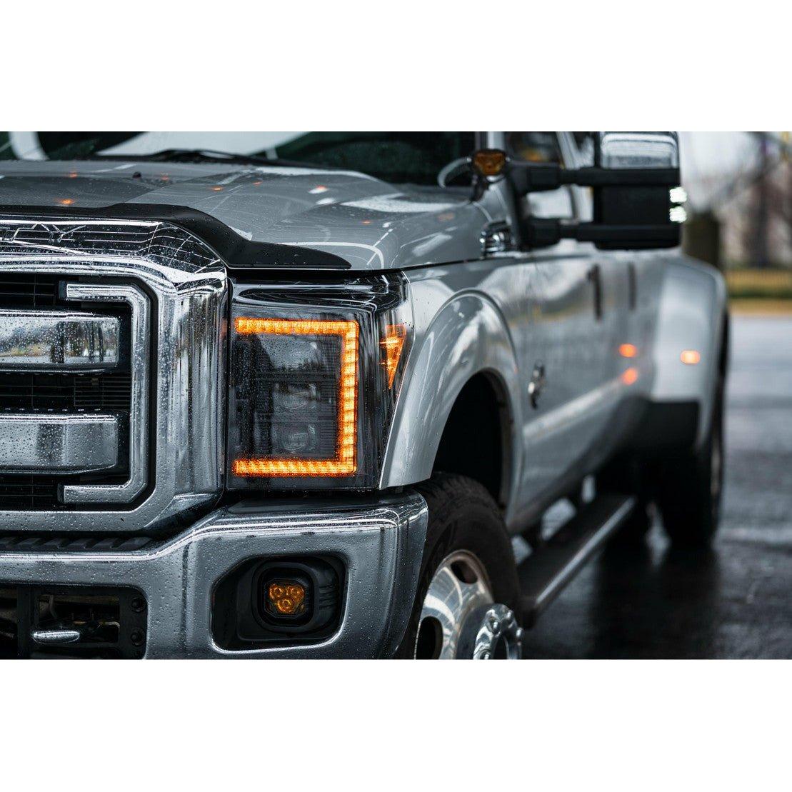 2011-2016 Ford F250 | Morimoto XB LED Headlights Amber DRL - Truck Accessories Guy