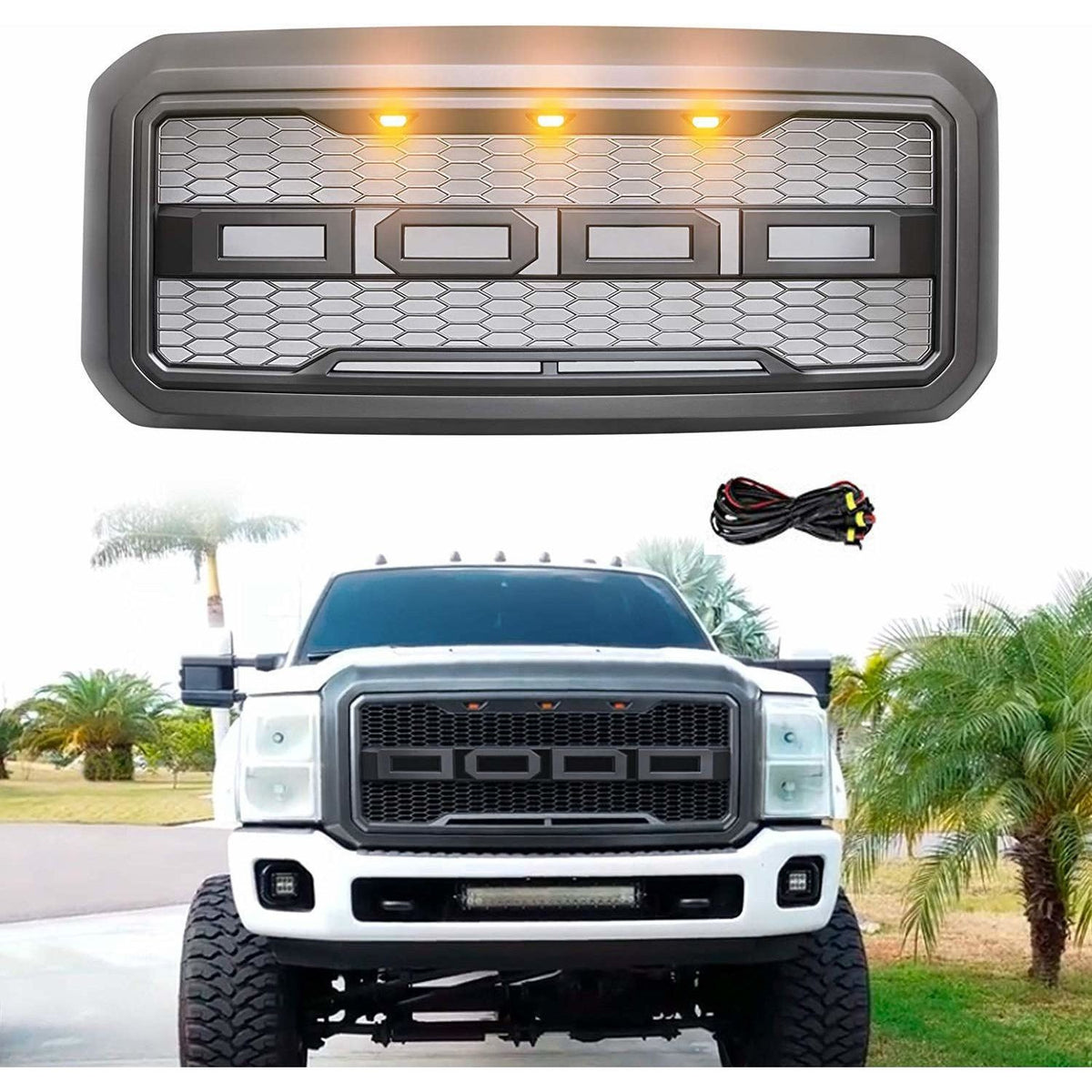 2011-2016 Ford F250 | Raptor Style Grille - Truck Accessories Guy