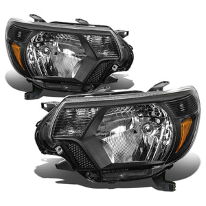 2012-2015 Toyota Tacoma Black Headlights | All Models - Truck Accessories Guy