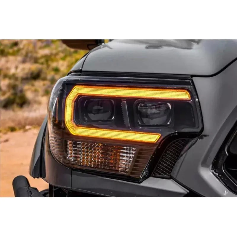 2012-2015 Toyota Tacoma | Morimoto XB Hybrid LED Headlights Amber - Truck Accessories Guy