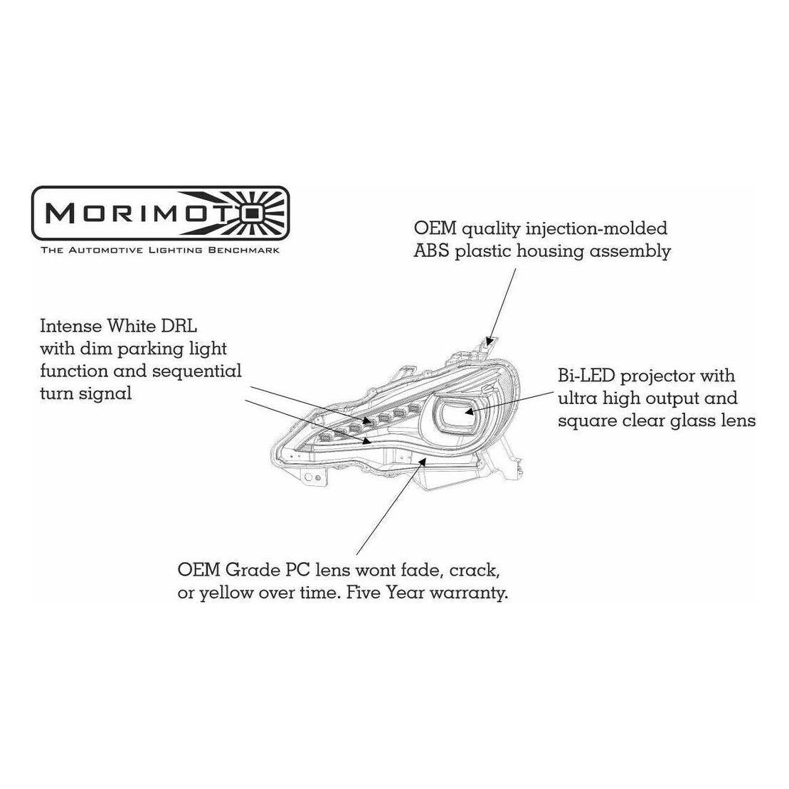 2012-2020 Subaru BRZ/FRS/GT86 | Morimoto XB LED Head Lights - TAG Motorsports