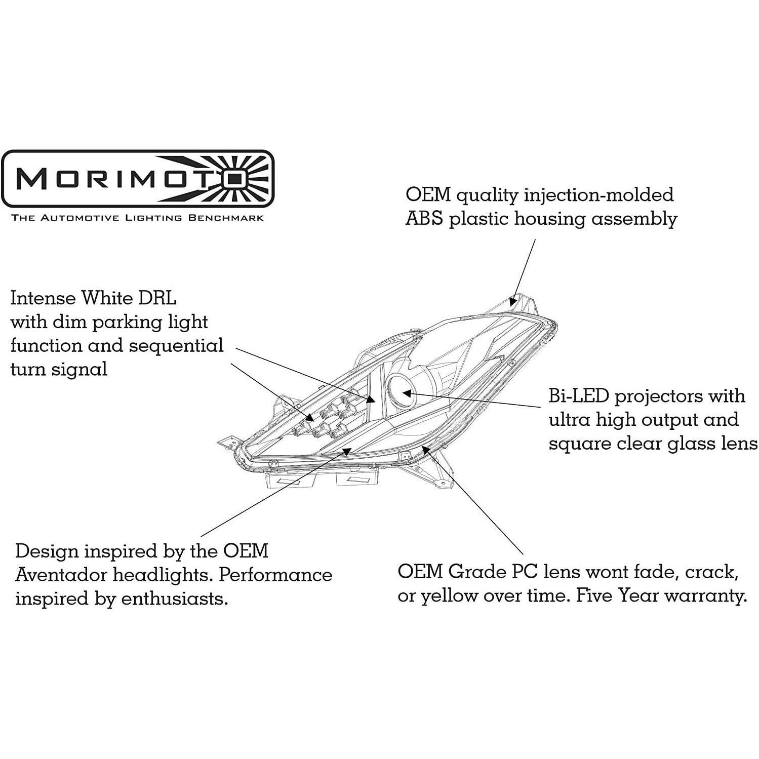 2014-2019 Chevrolet Corvette C7 | Morimoto XB LED Headlight Set - TAG Motorsports