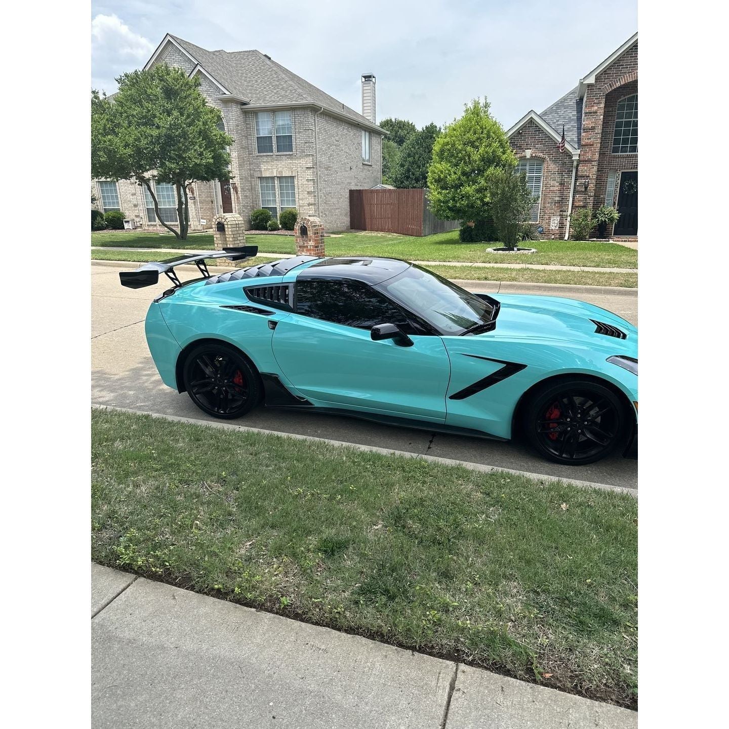 2014-2019 Chevrolet Corvette C7 ZR1 ZTK Conversion Rear Spoiler High Wing – Carbon Flash - NP Motorsports