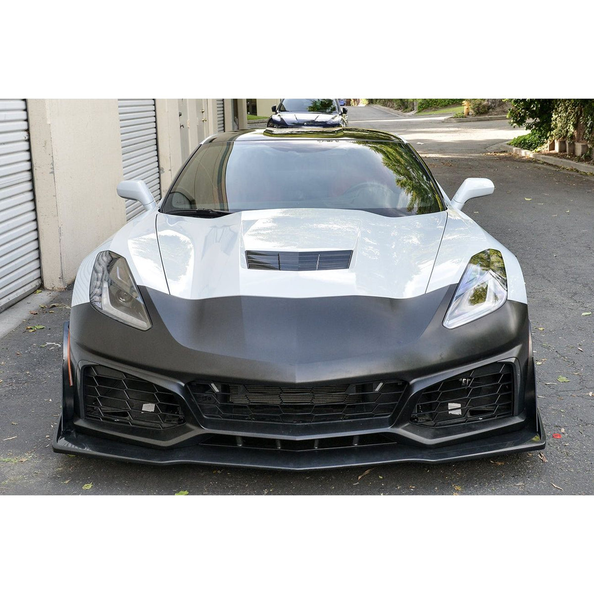 2014-2019 Chevrolet Corvette ZR1 Conversion Front Bumper Kit – Primer Black - NP Motorsports