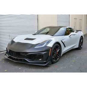 2014-2019 Chevrolet Corvette ZR1 Conversion Front Bumper Kit – Primer Black - NP Motorsports