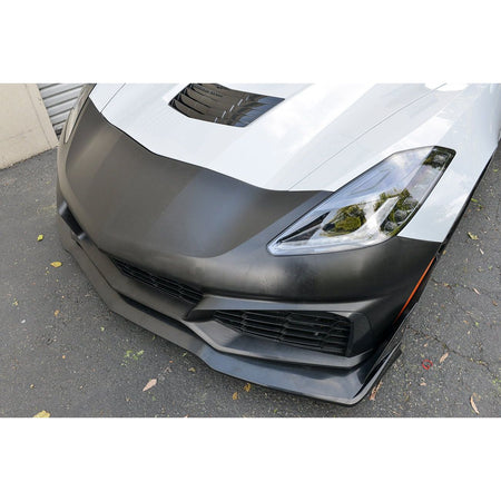 2014-2019 Chevrolet Corvette ZR1 Conversion Front Bumper Kit – Primer Black - NP Motorsports