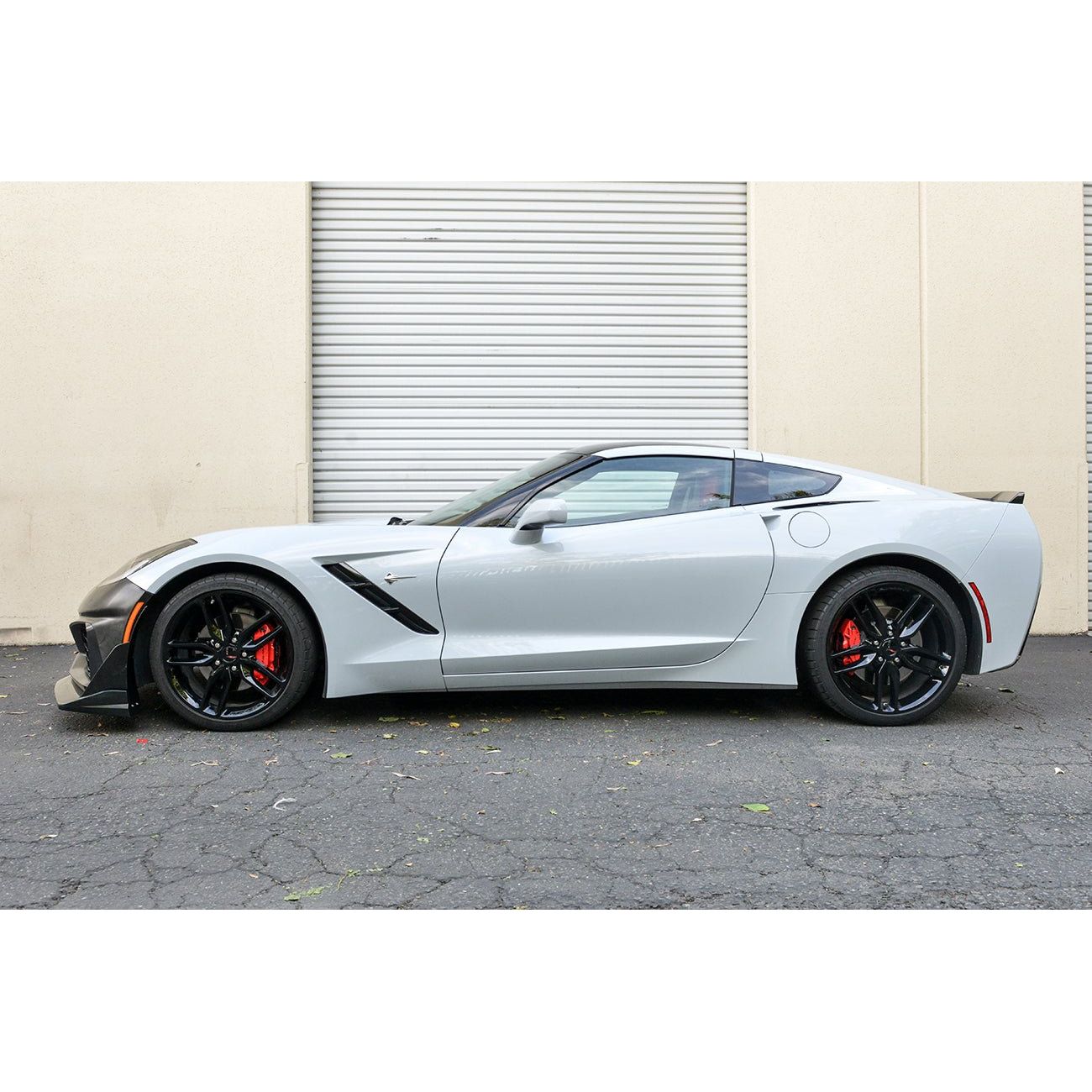 2014-2019 Chevrolet Corvette ZR1 Conversion Front Bumper Kit – Primer Black - NP Motorsports
