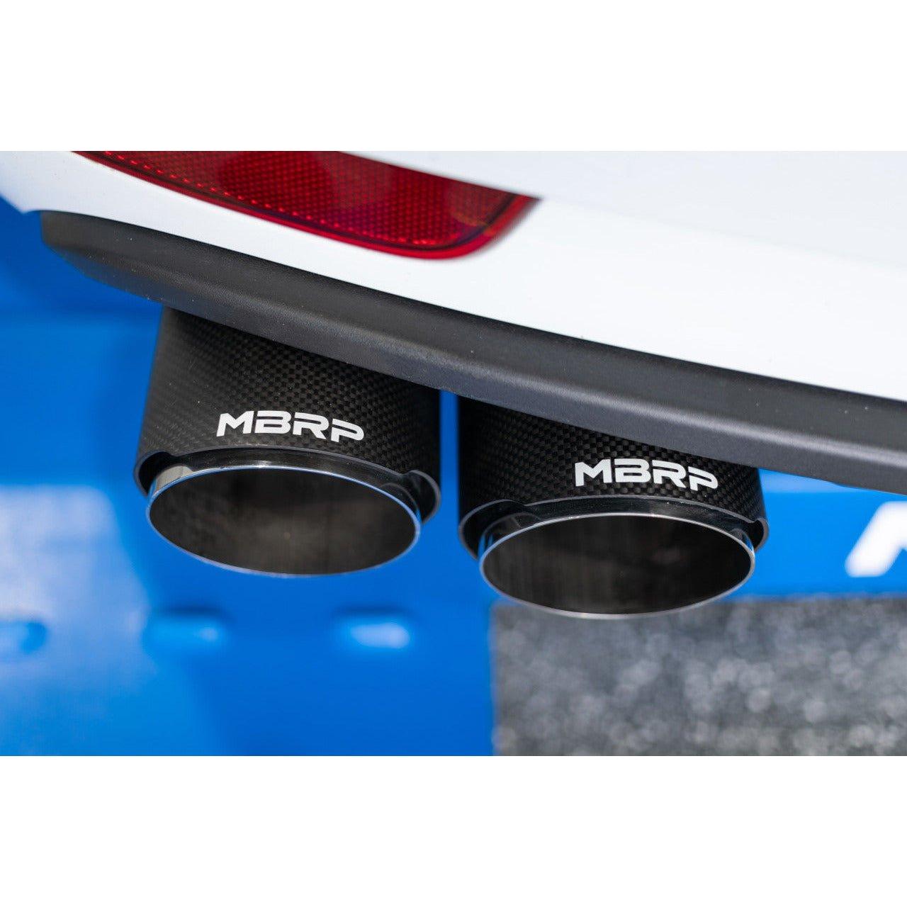 2014-2021 Porsche Macan S | GTS | Turbo - MBRP Muffler Bypass with Carbon Fiber Tips - NP Motorsports
