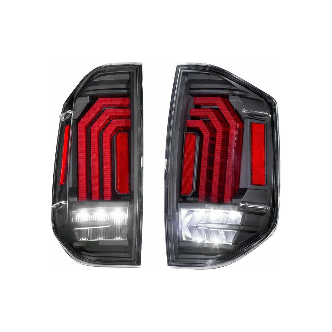 2014-2021 Toyota Tundra | Morimoto Black XB LED Taillights Pair - Truck Accessories Guy