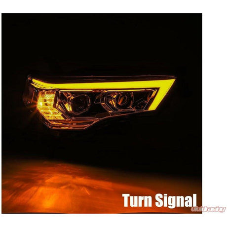 2014-2023 Toyota 4Runner | ALPHAREX LUXX-Series Projector Headlights Midnight Black - Truck Accessories Guy