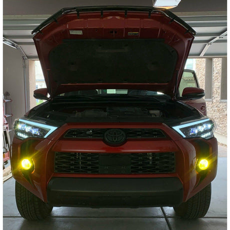 2014-2023 Toyota 4Runner | ALPHAREX LUXX-Series Projector Headlights Midnight Black - Truck Accessories Guy