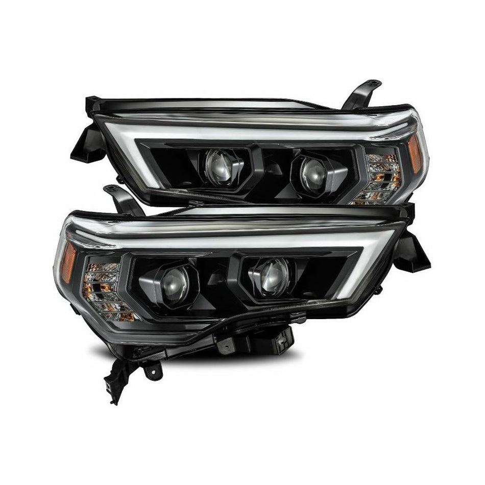 2014-2023 Toyota 4Runner | ALPHAREX LUXX-Series Projector Headlights Midnight Black - Truck Accessories Guy