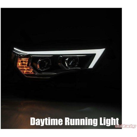 2014-2023 Toyota 4Runner | ALPHAREX LUXX-Series Projector Headlights Midnight Black - Truck Accessories Guy