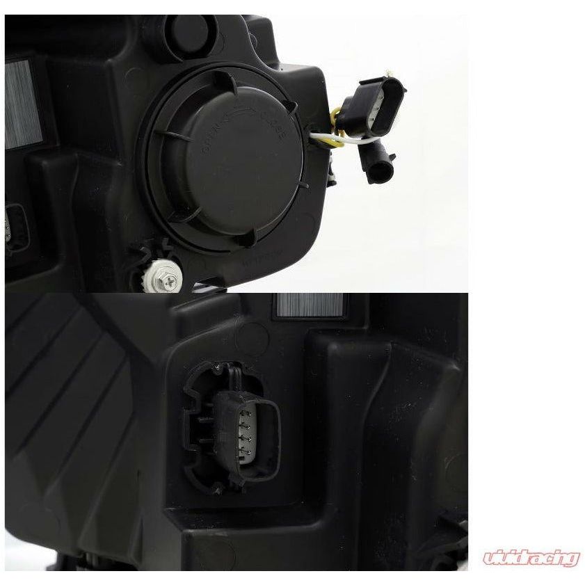 2015-2017 Ford F150 | AlphaRex LUXX-Series Projector Headlights Black - Truck Accessories Guy
