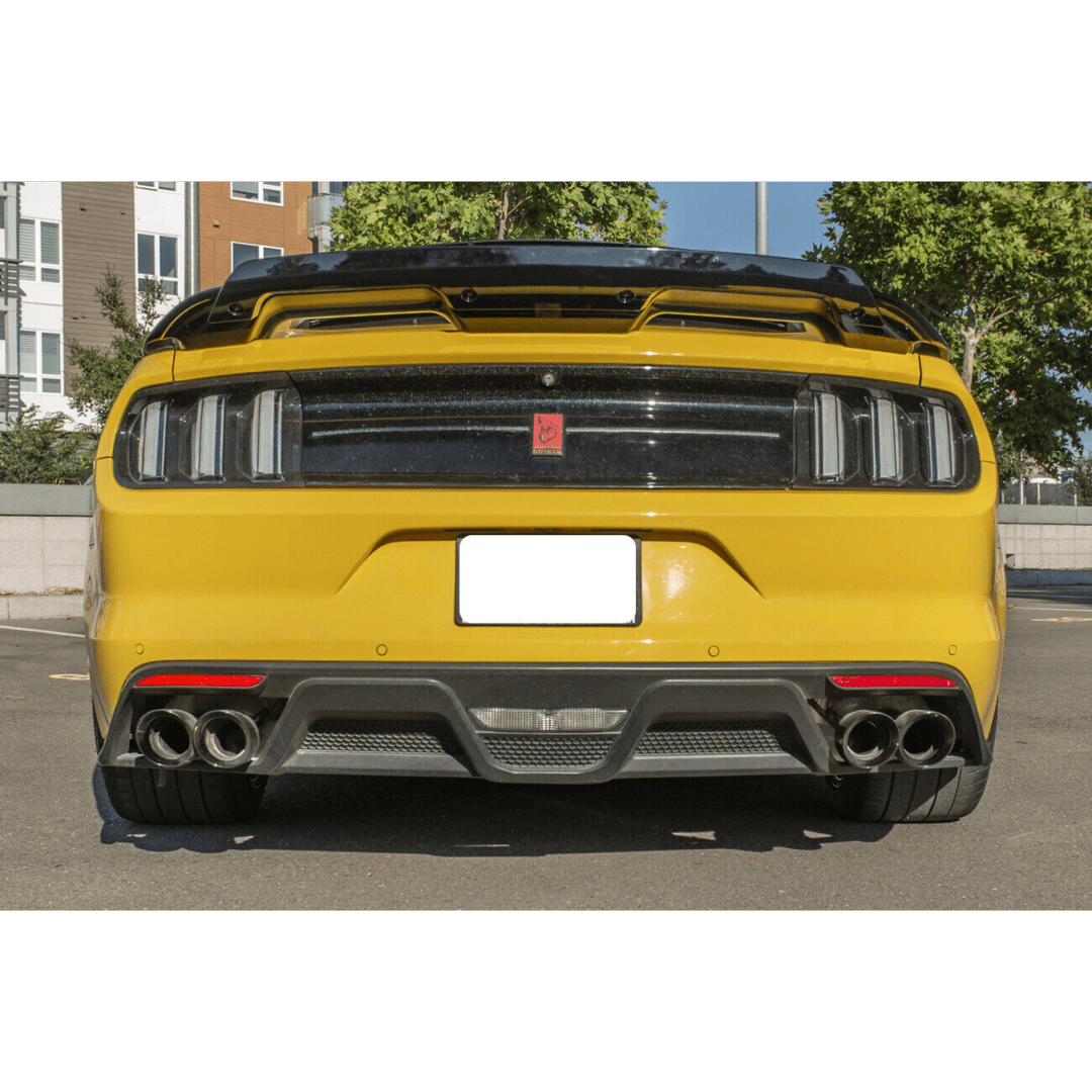 2015-2017 Ford Mustang GT350 - Rear Bumper Quad Tips Diffuser - NP Motorsports